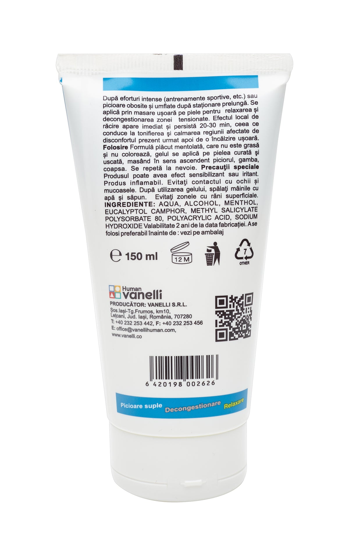 Van Ice Gel pentru masaj picioare obosite